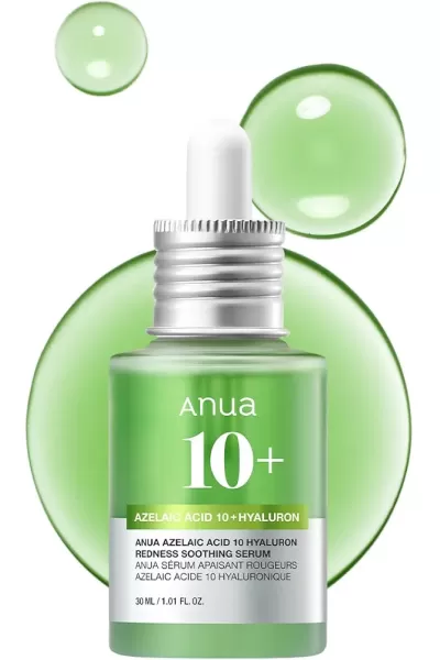 سرم آزلائیک اسید ۱۰ ٪ هیالورون آنوا ضد التهاب و قرمزی 30 میل