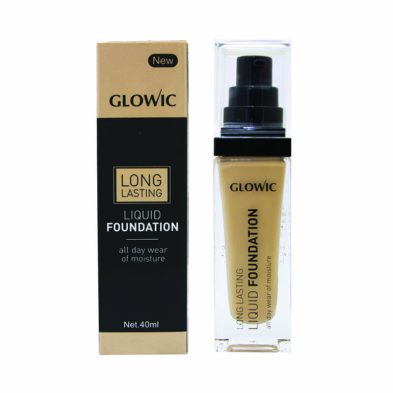 کرم پودر شیشه ای گلویک مدل Long Lasting