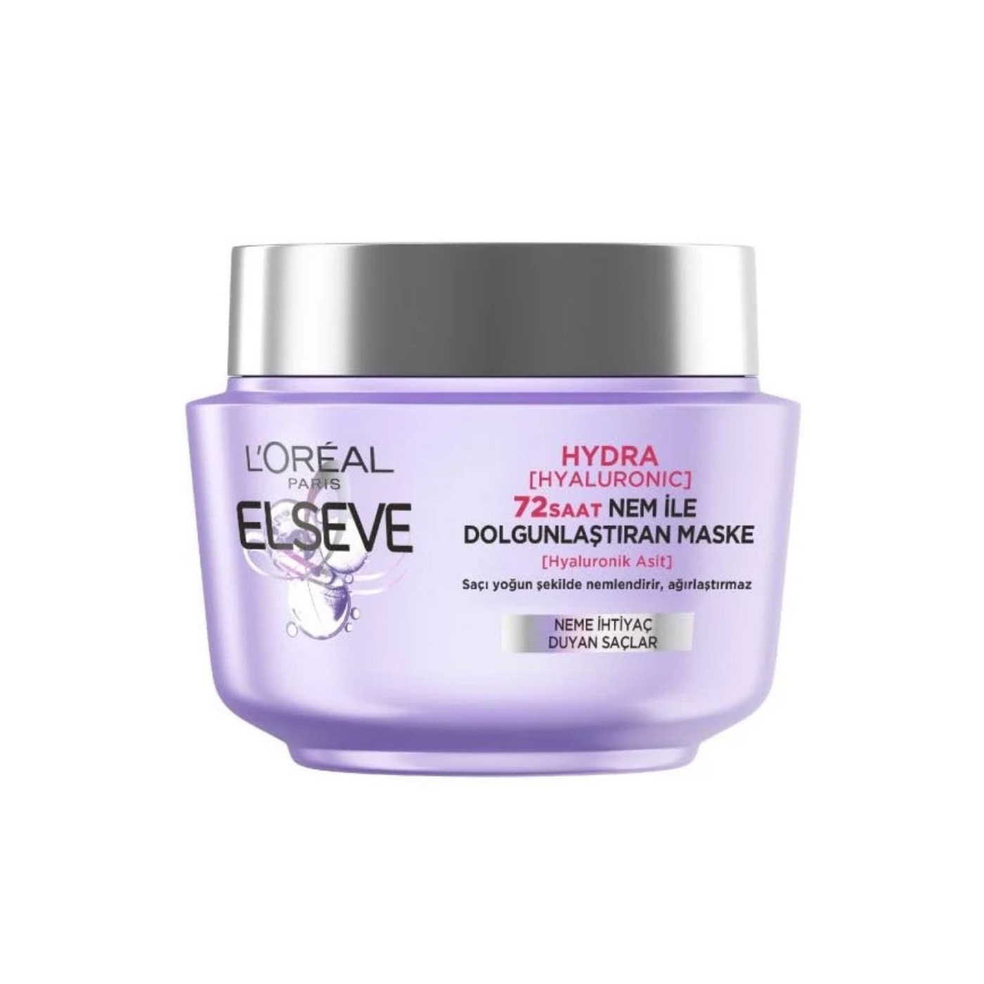 ماسک مو آبرسان لورآلپاریسLOREAL بنفش یاسی حاوی هیالورونیک اسید مدل السیو حجم 300 میلی لیتر  - Image 1